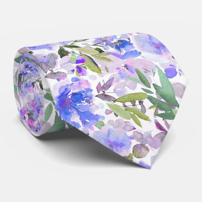 Gravata PixDezines H2 Flores de Verão Tons Alegres (Rolled)