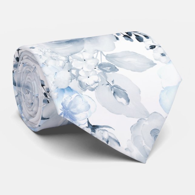 Gravata PixDezines H2 Marinho azul poeirado Rosa Coletor (Rolled)