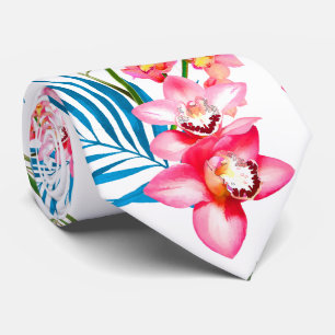 Gravata PixDezines Ilha da Orquídea, Orquídeas Rosa Palmei