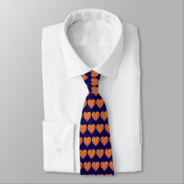Gravata Pizza Heart, pizza Lover Tie