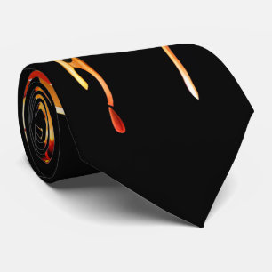 Gravata Pizza Lusciosa Colmeia - Torneio de Comida preto