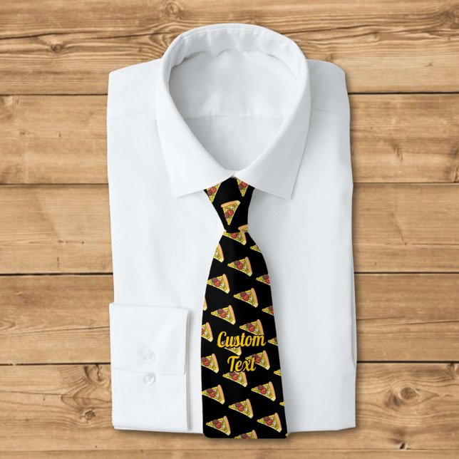 Gravata Pizza - Pizza Slice Pattern Neck Tie (Criador carregado)