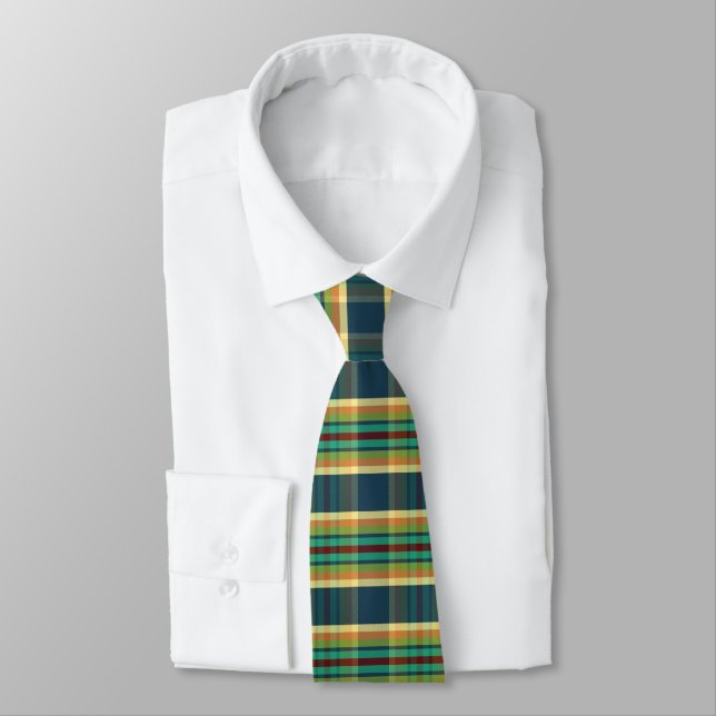 Gravata Plaid Fae FF (Amarrado)