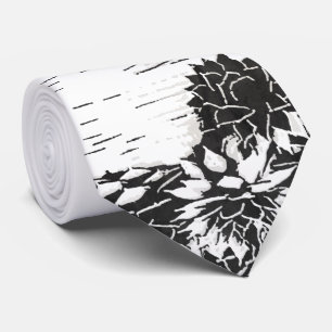 Gravata Plantas preto e branco do Succulent