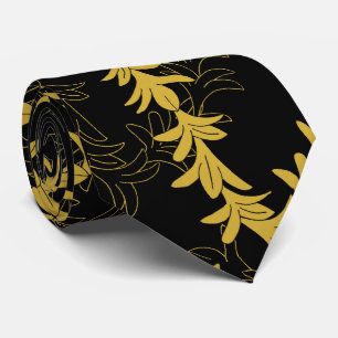 Gravata Plumeria Floral Lei Garland - Casamento Preto