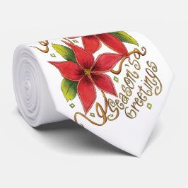 Gravata Poinsétias dos cumprimentos da estação