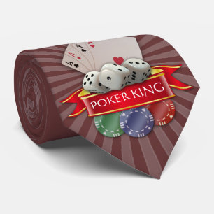 Gravata Poker Mania - Cartões, Dispositivos, Chips