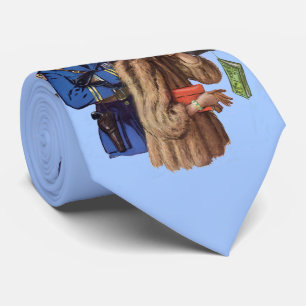 Gravata Policial da década de 1930 e prenda de mulheres ri