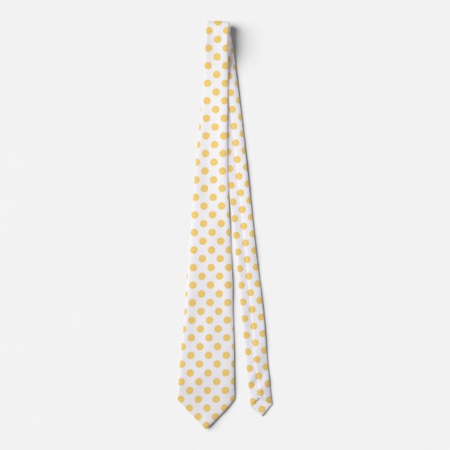 Gravata Polkadots amarelos (Frente)