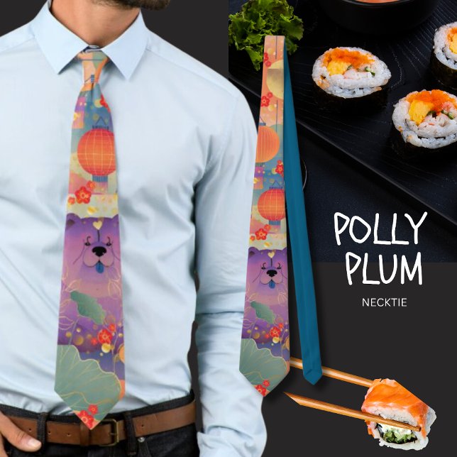 Gravata POLLY PLUM  Cachorro Chow (Criador carregado)