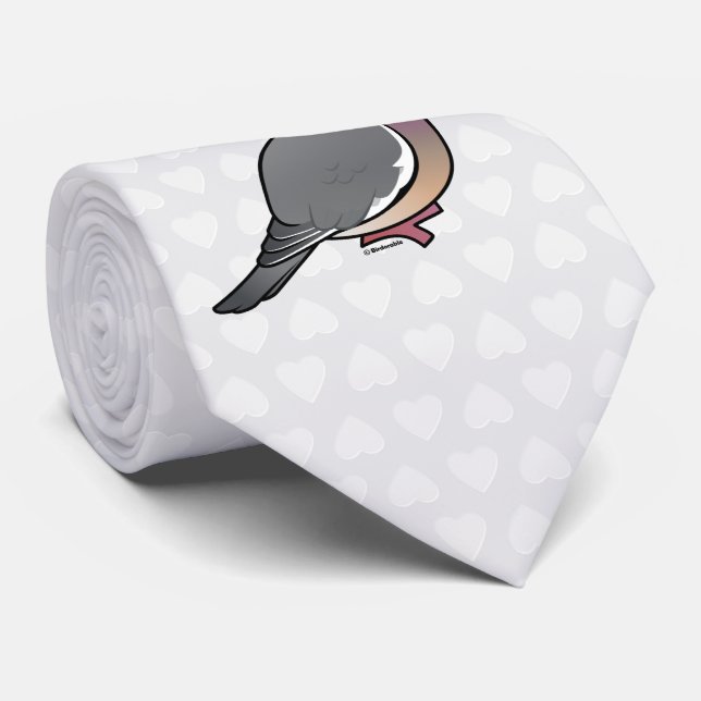 Gravata Pombo torcaz da terra comum de Birdorable (Rolled)