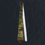 Gravata Ponte Japonesa Arte Francesa de Monet<br><div class="desc">Obra-prima de Monet - Esta pintura impressionista da Ponte Japonesa em Giverney,  França,  é do famoso artista Claude Monet,  pintada em 1899. Mostra uma ponte japonesa sobre um lago de nenúfares.</div>
