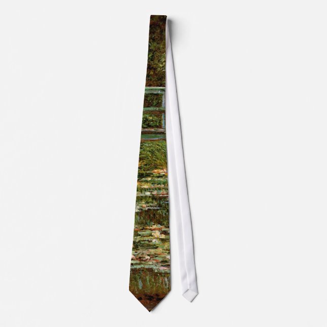 Gravata Ponte Japonesa Arte Francesa de Monet (Frente)