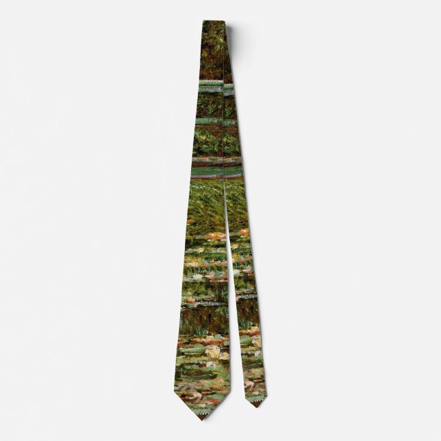 Gravata Ponte Japonesa Arte Francesa de Monet (Frente)