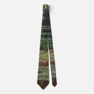 Gravata Ponte japonesa de Monet e Lagoa das Nenúfares