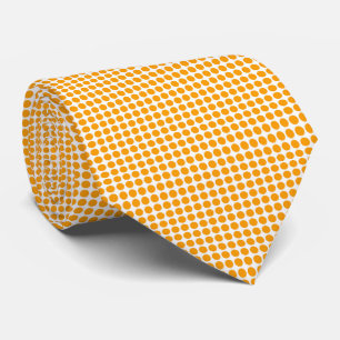 Gravata Pontos Brancos Laranja