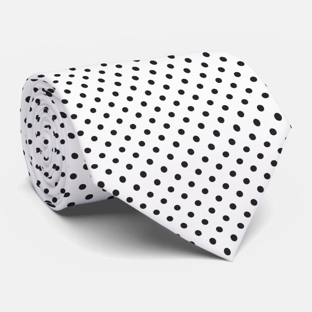 Gravata Pontos de bolinhas da PixDezines, cor de fundo DIY (Rolled)