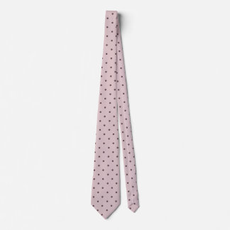 Gravata Pontos Minúsculos Rosa Claro Marrom Minimalista Fo