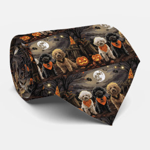 Gravata Poodle Halloween Spooky