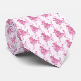 Gravata Poodle Rosa Posh