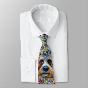 Gravata Pop Art Terrier bonito