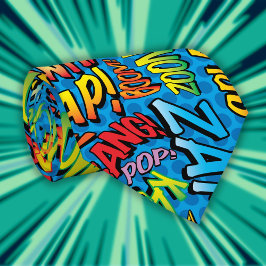 Gravata Pop de Arte da revista em quadrinhos - Super-herói