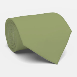 Gravata Pop De Coloração Verde De Khaki De  Verde Cinzento