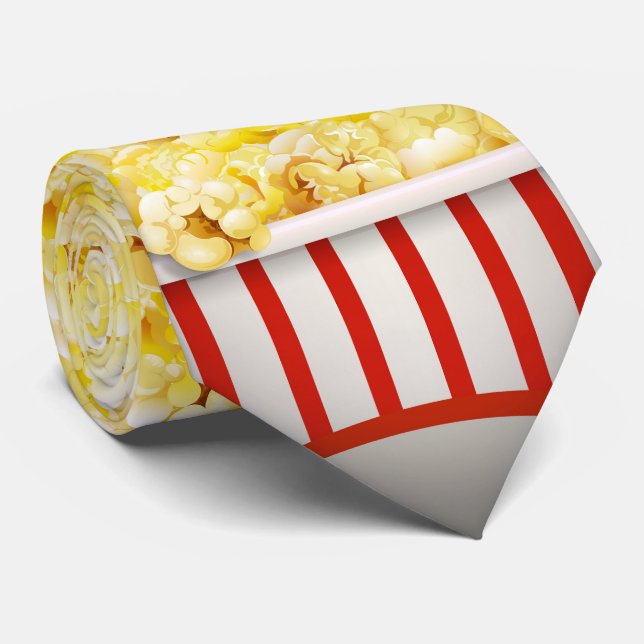 Gravata Popcorn Cinema Necktie Design (Rolled)