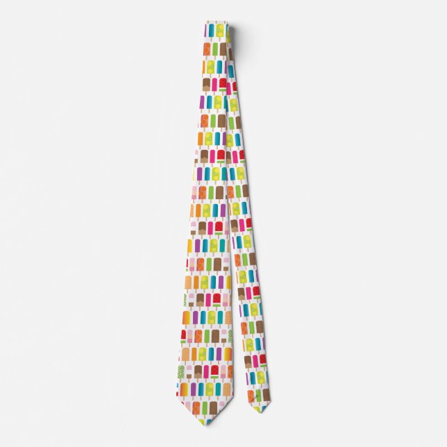 Gravata Popsicles dos doces de verão e bares do sorvete (Frente)