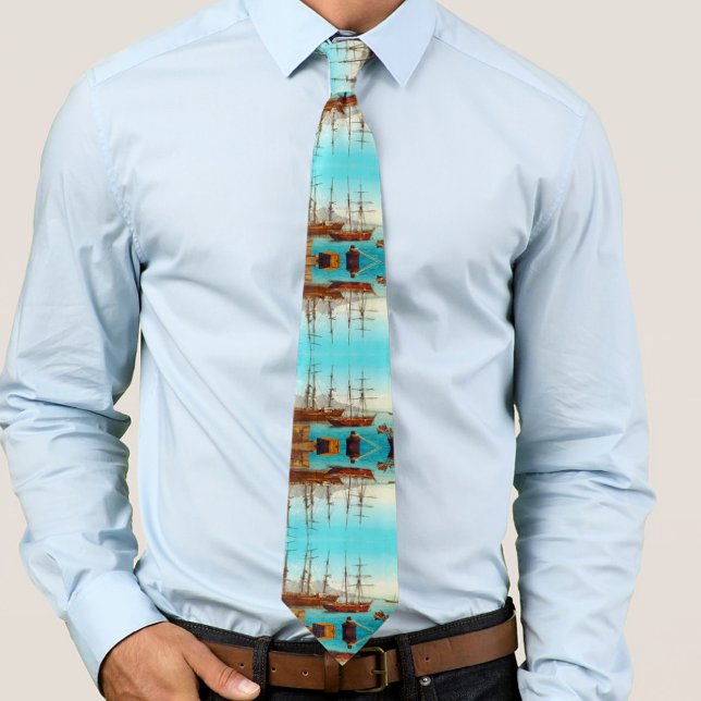 Gravata Porto de Nápoles Itália 1800 (Criador carregado)