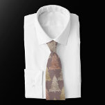Gravata Posh Tree Pattern | Champagne Taupe Natal<br><div class="desc">Esta é a estação para a alegre arte vestida! Bonita lavanda pastel de chique e doce roupa de Natal com padrão de paleta púrpura. Esta design festiva divertida apresenta árvores de Natal cintilantes e caprichosas com uma pintura frisada melhorada com brilho metálico falso juntamente com um fundo sólido de baixo...</div>