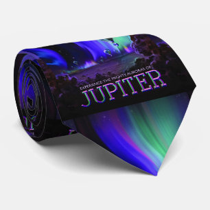 Gravata Poster de viagens de espaço em Júpiter