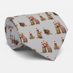 Gravata Prairie Christmas Tie (Cinza leve)