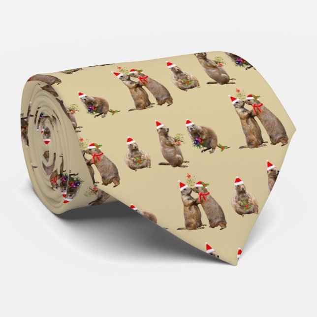 Gravata Prairie Christmas Tie (Dourado) (Rolled)