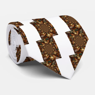 Gravata Prata e Dourado