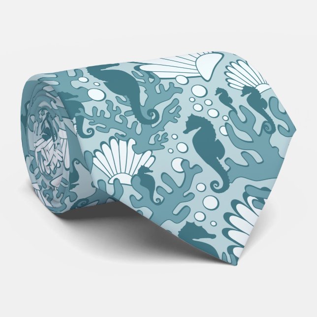 Gravata Prato de Coral do Cavalo-marinho (Rolled)