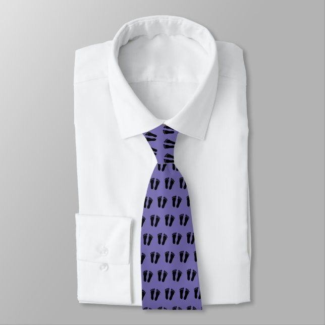 Gravata Prato Pódiatra Roxo (Amarrado)
