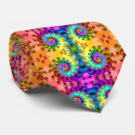 Gravata Prazer espiral do Fractal