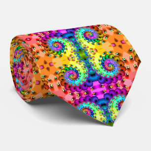 Gravata Prazer espiral do Fractal