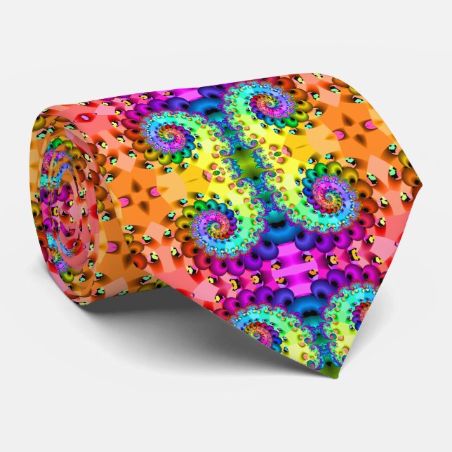 Gravata Prazer espiral do Fractal (Rolled)