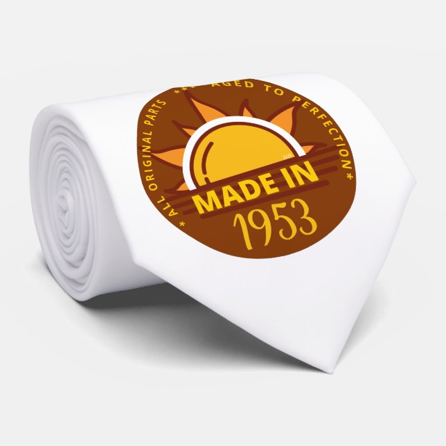 Gravata PRESENTE DE aniversário engraçado FEITO EM 1953 (Rolled)