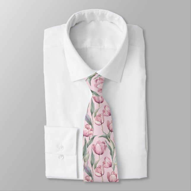 Gravata Presente de Natal Elegante para Namorado Tulipa (Amarrado)