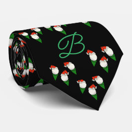 Gravata Presente de Natal para a Mão Pintada de Golfistas