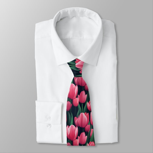 Gravata Presente Fofo De Tulipa Para Namorado (Amarrado)