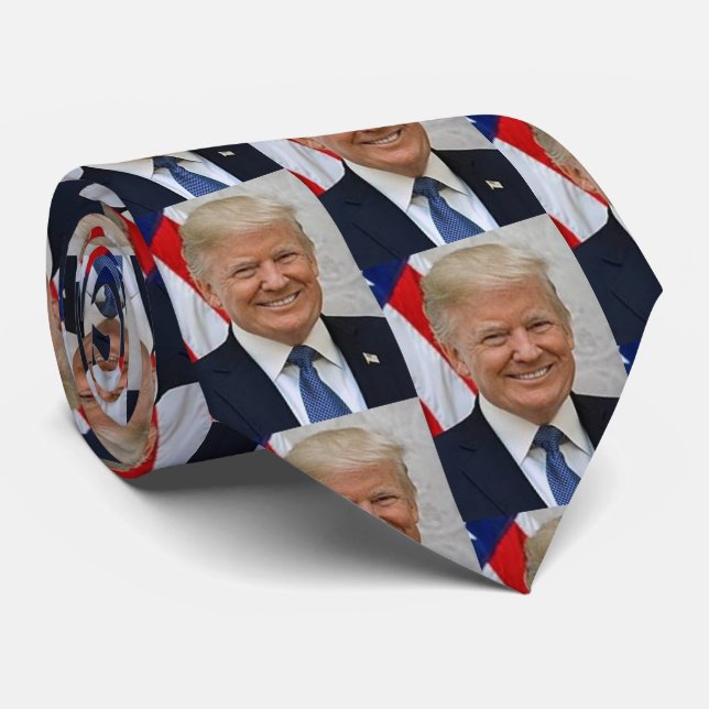 Gravata Presidente Donald Trump 2020 Necktie (Rolled)