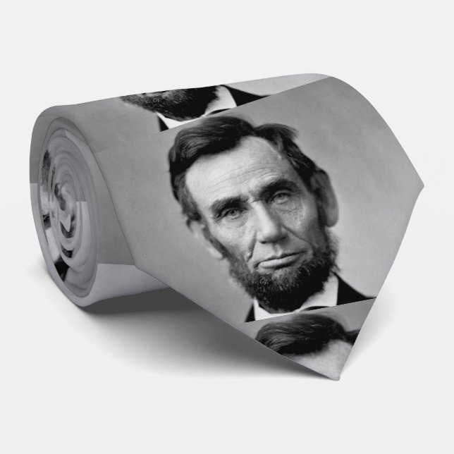 Gravata Presidente dos Estados Unidos de Abraham Lincoln (Rolled)