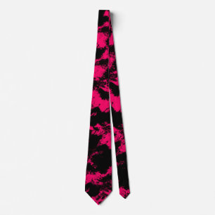 Gravata preta rosa quente