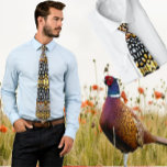 Gravata Preto, Amarelo, Pheasant Feather Tie de Rheeve Cas<br><div class="desc">Pic das penas do faisão de Rheeve - cortadas e padronizadas</div>