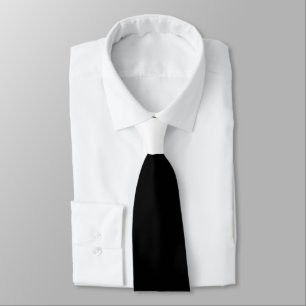 Gravata preto-branco-zweifarbig com dois tons - schwarz-we