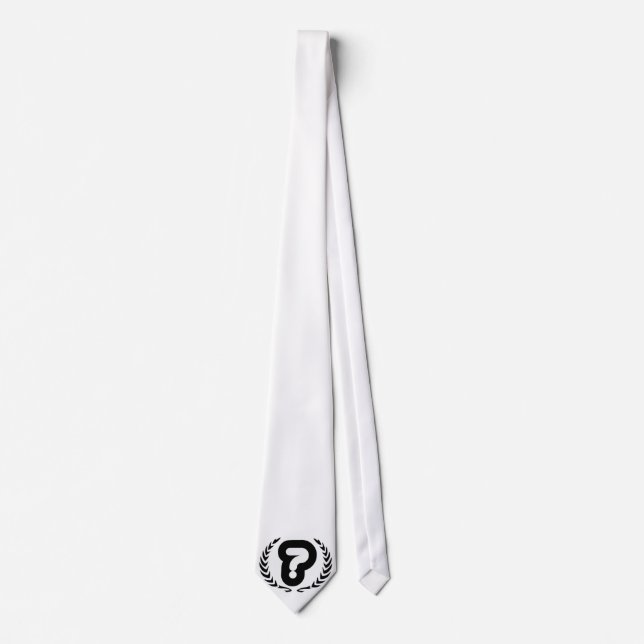Gravata Preto de Kurious/laço branco (Frente)